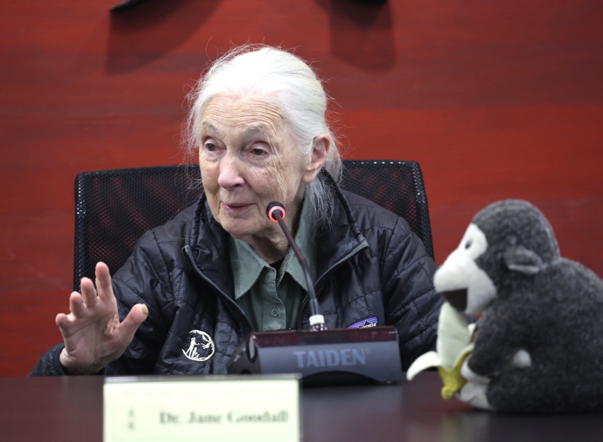 Jane Goodall inspires youth in Taipei (TVBS News) Jane Goodall urges youth empowerment in Taiwan address