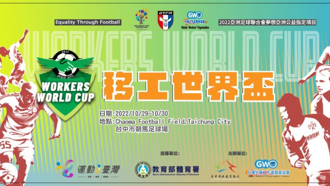 GWO Taiwan will hold a Migrant Workers World Cup on Oct. 29. (Courtesy of GWO Taiwan) 