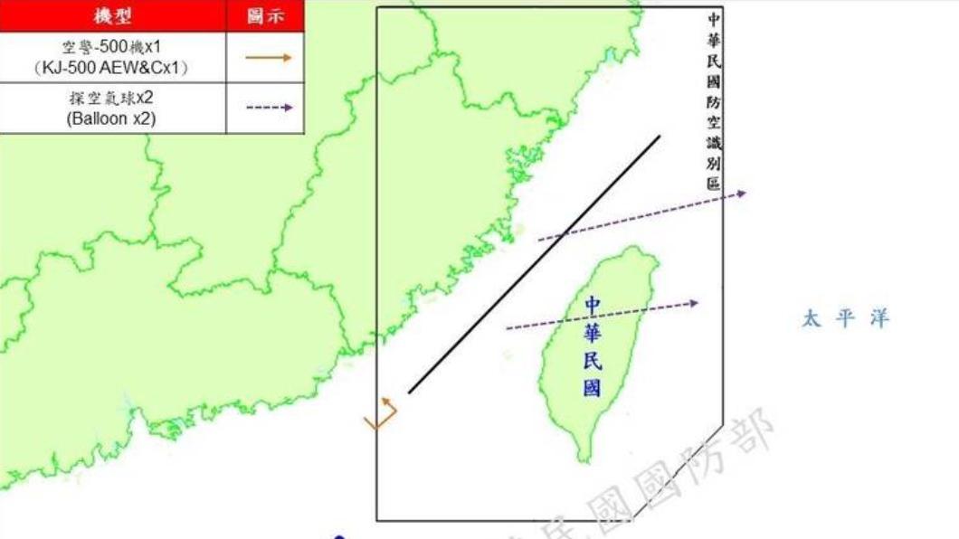 Taiwan defense on alert as Chinese aircraft intrude airspace (Courtesy of MND) Taiwan defense on alert as Chinese aircraft intrude airspace