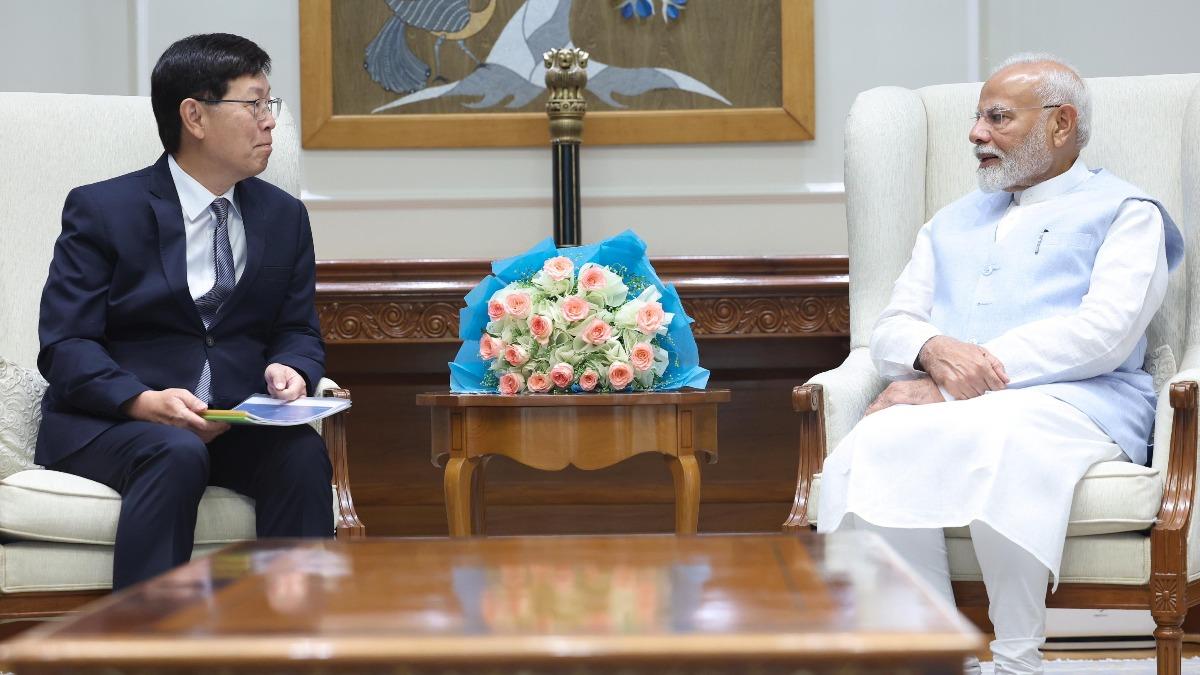 Foxconn chair Young Liu met with Indian PM Modi (Courtese of Modi’s X) Foxconn chairman addresses gender bias claims in India