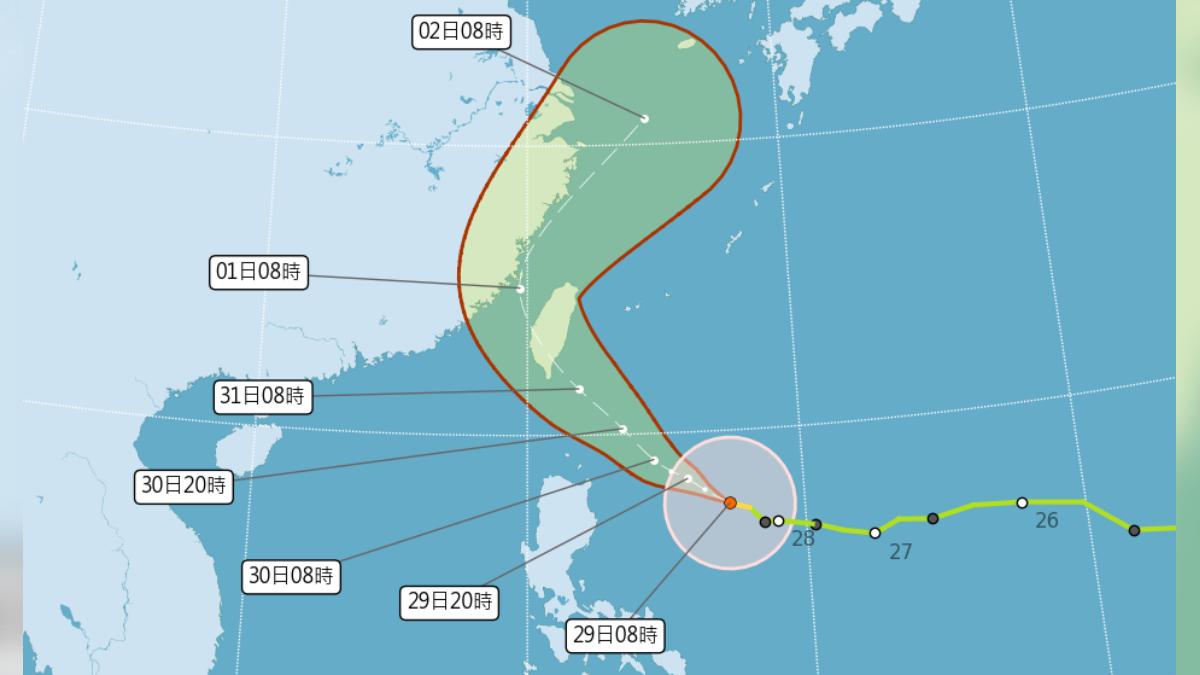 Premier Cho proposes 9 p.m. weather update for typhoon (Courtesy of CWA) Premier Cho proposes 9 p.m. weather update for typhoon