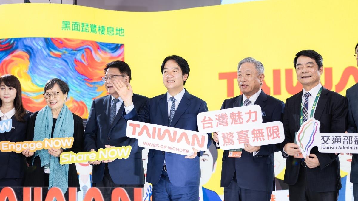 Lai highlights tourism’s soft power (Courtesy of Presidential Office) Lai highlights tourism’s role in Taiwan’s identity