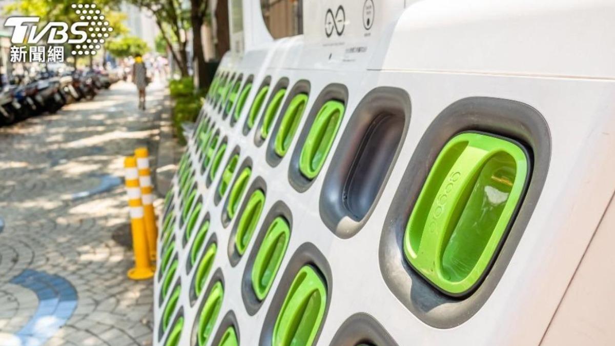 Gogoro's battery-swapping station (TVBS News) Gogoro's battery-swapping station (TVBS News)