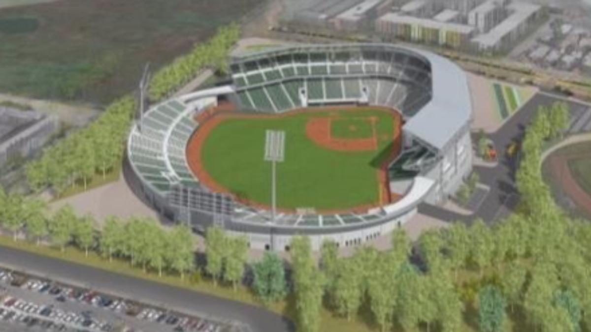 Tainan baseball center nears completion (Courtesy of Tainan City Gov’t) Tainan’s baseball center nears January 2025 completion