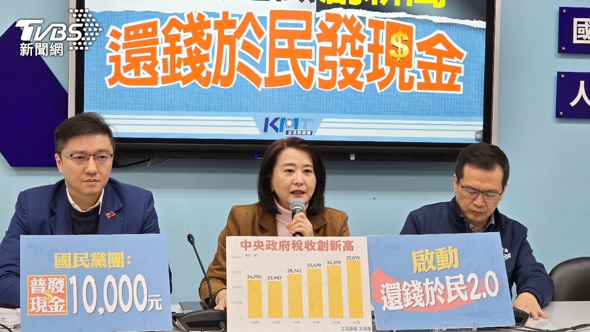 Taiwan debates surplus tax distribution (TVBS News) Taiwan debates surplus tax revenue distribution