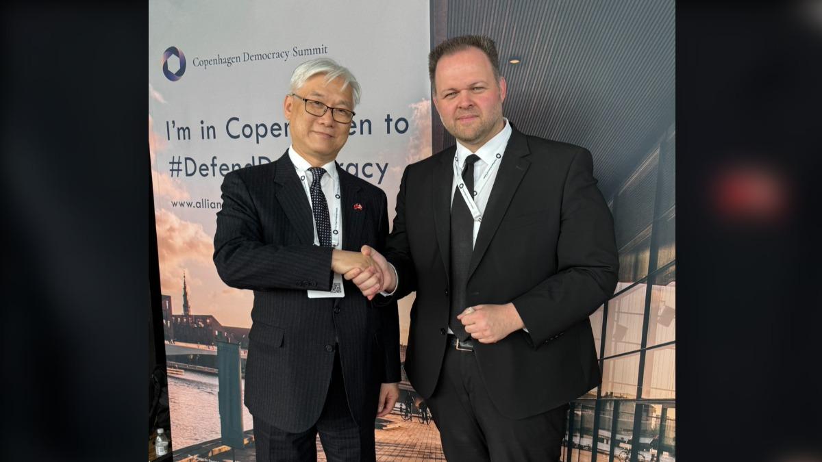 Andrew Hsia promotes Taiwan’s global role in Copenhagen (Courtesy of KMT) Taiwan opposition courts democratic allies in Denmark