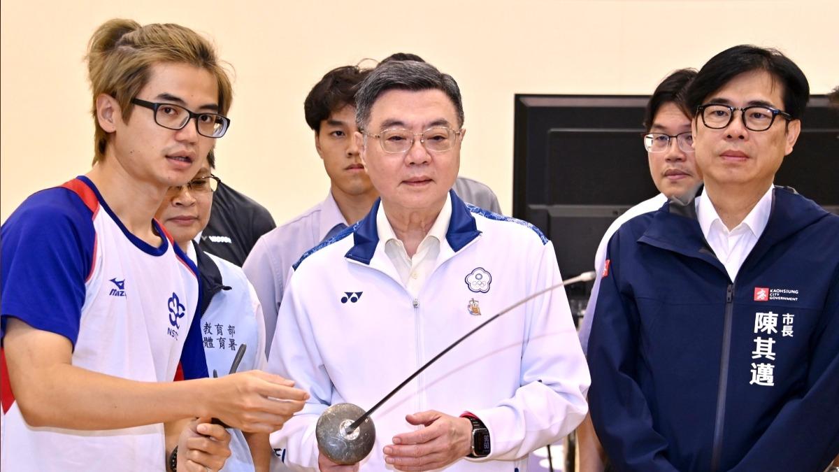 Premier Chuo visits training center (Courtesy of Cho’s Facebook) Taiwan’s premier visits athletes before World Games
