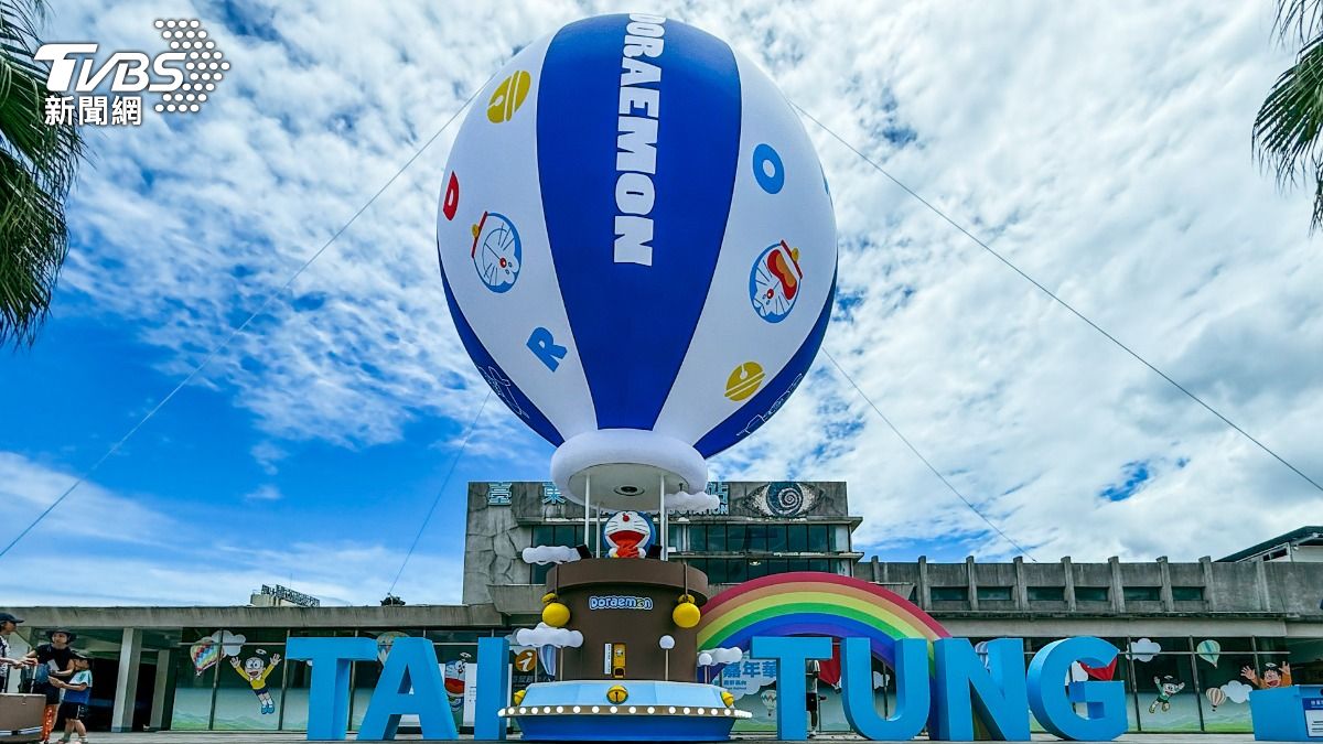 Taiwan balloon fest faces typhoon threat (TVBS News) Doraemon balloon to debut at Taiwan festival amid storm fear