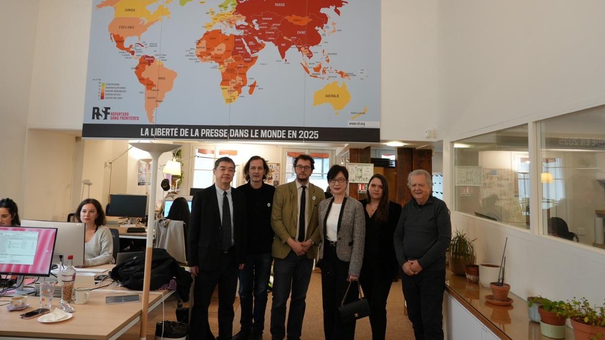 RSF praises Taiwan’s press freedom ranking at Paris meet (Courtesy of Reporters Without Borders) Taiwan’s envoy meets press freedom group leaders in Paris