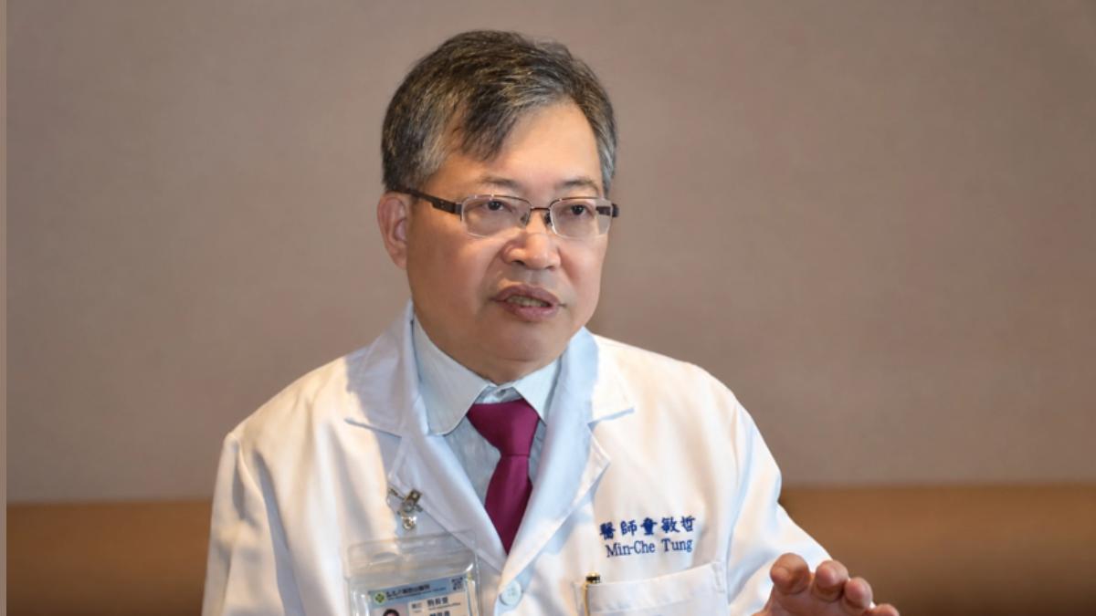 Chairman Tung says advanced tech drives the hospital's global edge. (TVBS News)